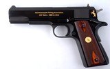 COLT CUSTOM SHOP LIMITED EDITION MODEL 1911-A1 HAMMONASSETT FISHING ASSN. 125TH ANNIVERSARY .45 ACP CAL. SEMI-AUTO PISTOL NEW IN BOX CA. 2013. - 3 of 7