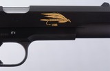 COLT CUSTOM SHOP LIMITED EDITION MODEL 1911-A1 HAMMONASSETT FISHING ASSN. 125TH ANNIVERSARY .45 ACP CAL. SEMI-AUTO PISTOL NEW IN BOX CA. 2013. - 6 of 7