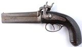 ORNATE LIEGE PERCUSSION OVER/UNDER OFFICER’S PISTOL CIRCA 1840. - 2 of 10