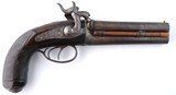 ORNATE LIEGE PERCUSSION OVER/UNDER OFFICER’S PISTOL CIRCA 1840. - 1 of 10