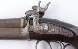 ORNATE LIEGE PERCUSSION OVER/UNDER OFFICER’S PISTOL CIRCA 1840. - 3 of 10