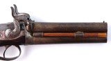 ORNATE LIEGE PERCUSSION OVER/UNDER OFFICER’S PISTOL CIRCA 1840. - 7 of 10