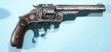 RARE SMITH & WESSON NEW MODEL NO. 3 RUSSIAN SILVER NIELLO INLAID .44 CAL. REVOLVER CA. 1877. - 1 of 8