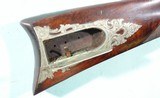 ORIGINAL JACOB KUNZ PHILADELPHIA, PENNSYLVANIA PERCUSSION HALF-STOCK SPORTING RIFLE CA. 1835-40. - 16 of 16