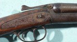 BELGIAN "QUAIL GUN" .410 GAUGE SIDE BY SIDE HAMMER SHOTGUN. - 5 of 14