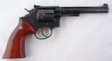 SMITH & WESSON K-22 K22 TARGET MASTERPIECE DOUBLE ACTION .22 LONG RIFLE CAL. 6” REVOLVER CIRCA 1951. - 2 of 7
