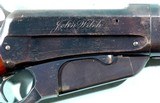 EXCEPTIONAL WINCHESTER MODEL 1895 TAKE-DOWN SPECIAL ORDER UNCHECKERED DELUXE FACTORY OWNER NAME ENGRAVED “JOHN WILCH” LEVER ACTION .35 WCF RIFLE - 11 of 15