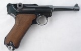 WW2 GERMAN MAUSER LUGER P-08 CODE 42 NO DATE SEMI-AUTO 9MM CAL. PISTOL. - 1 of 7