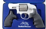 SMITH & WESSON MODEL 242 AIR-LITE TI TITANIUM .38 SPECIAL CAL. 7 SHOT 2 1/2” REVOLVER W/FACTORY CASE & EXTRA HOGUE GRIPS. - 3 of 6