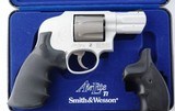 SMITH & WESSON MODEL 242 AIR-LITE TI TITANIUM .38 SPECIAL CAL. 7 SHOT 2 1/2” REVOLVER W/FACTORY CASE & EXTRA HOGUE GRIPS. - 2 of 6