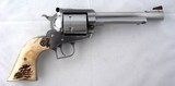 RUGER NEW MODEL .44 MAGNUM SUPER BLACKHAWK STAINLESS 6” REVOLVER. - 1 of 5