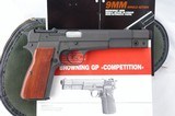 BELGIAN BROWNING HI-POWER 9MM LUGER GP COMPETITION 6” MATCH GRADE PISTOL W/CASE. - 1 of 5