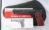 BELGIAN BROWNING HI-POWER 9MM LUGER GP COMPETITION 6” MATCH GRADE PISTOL W/CASE. - 2 of 5