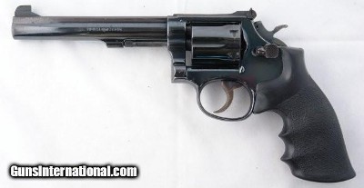 SMITH & WESSON MODEL 14 OR 14-3 .38 SPECIAL CAL. 6” REVOLVER CIRCA 1977.