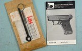 LIKE NEW H&K HECKLER & KOCH P7 M8 OR P7M8 9MM PISTOL W/ EXTRA MAGS, CIRCA 1991. - 11 of 14