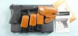 LIKE NEW H&K HECKLER & KOCH P7 M8 OR P7M8 9MM PISTOL W/ EXTRA MAGS, CIRCA 1991. - 1 of 14