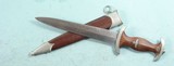 WW2 GERMAN NAZI SA DAGGER AND SCABBARD BY HAENEL/SUHL. - 1 of 4
