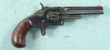 SMITH & WESSON NO. 1 THIRD ISSUE .22RF SHORT CAL. POCKET REVOLVER CIRCA 1870’S. - 1 of 2