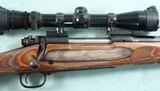 WINCHESTER MODEL 70 FEATHERWEIGHT .280 REM. CAL. RIFLE W/REDFIELD 2X7 TRACKER SCOPE AND ORIGINAL BOX. - 3 of 8