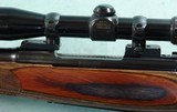 WINCHESTER MODEL 70 FEATHERWEIGHT .280 REM. CAL. RIFLE W/REDFIELD 2X7 TRACKER SCOPE AND ORIGINAL BOX. - 7 of 8