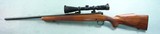 WINCHESTER MODEL 70 FEATHERWEIGHT .243 WIN. CAL. RIFLE W/NIKON 3X9 SCOPE. - 2 of 7