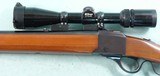 RUGER NO. 3 SINGLE SHOT .22 HORNET CAL. RIFLE W/NIKON 3X9 SCOPE IN ORIG. BOX. - 4 of 5