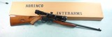 NORINCO MODEL 22 ATD .22 LR CAL. SEMI-AUTO RIFLE W/SCOPE AND ORIG. BOX. As new overall. Looks unused. Bushnell 3x9 Sportview scope in new condition.