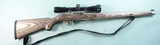 RUGER MODEL 10/22 SS MANNLICHER STOCK SEMI-AUTO .22 LR CAL. RIFLE W/BUSHNELL 3X9 SPORTVIEW SCOPE. - 1 of 5