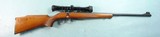 SAVAGE ANSCHUTZ MODEL 184 BOLT ACTION .22 LR CAL. RIFLE W/REDFIELD 4X SCOPE CIRCA 1970’S. - 1 of 8
