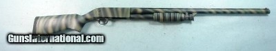 ITHACA MODEL 37 FEATHERLIGHT PUMP 12 GAUGE 3” MAGNUM CAMO SHOTGUN.