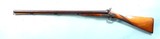 AMERICAN PERCUSSION 8 GAUGE SIDE X SIDE MARKET SHOTGUN WITH MAPLE STOCK SIGNED “PERKINS” CIRCA 1850-60. - 2 of 5