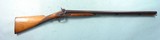 AMERICAN PERCUSSION 8 GAUGE SIDE X SIDE MARKET SHOTGUN WITH MAPLE STOCK SIGNED “PERKINS” CIRCA 1850-60. - 1 of 5