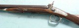 ORNATE BELGIAN / FRENCH PERCUSSION ENGRAVED AND RELIEF CARVED DOUBLE BARREL HAMMER 16 GAUGE SHOTGUN CIRCA 1850’S-60’S. - 4 of 5