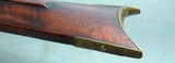 PENNSYLVANIA / OHIO FLINTLOCK KENTUCKY STYLE LONGRIFLE BY REUBEN HOLMES CIRCA LATE 1830’S. - 14 of 16