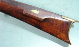 PENNSYLVANIA / OHIO FLINTLOCK KENTUCKY STYLE LONGRIFLE BY REUBEN HOLMES CIRCA LATE 1830’S. - 13 of 16