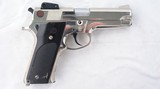 SMITH & WESSON MODEL 559 NICKEL SEMI-AUTO 9MM PISTOL CIRCA 1980. - 1 of 9