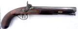 BRITISH (LONDON) PERCUSSION OFFICER’S DUELLING PISTOL WITH AUSTRALIA AGENT MARK CIRCA 1840. - 1 of 11