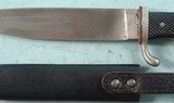 ORIGINAL WW2 GERMAN NAZI HITLER YOUTH DAGGER AND SCABBARD BY RZM. - 3 of 7