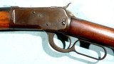 WINCHESTER MODEL 1892 OR 92 LEVER ACTION .38 W.C.F. (.38-40) CAL. CARBINE CA. 1925. - 5 of 11