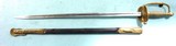 CIVIL WAR U.S. MARINE CORPS NON COMMISSIONED OFFICER’S MODEL 1840 SWORD AND SCABBARD.