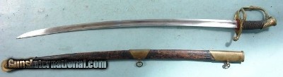 CRIMEAN WAR ERA RUSSIAN ALEXANDER II PATTERN 1826/55 OFFICER’S SWORD AND SCABBARD.
