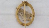 WW2 GERMAN ARMY FALLSCHIRMJAGER PARATROOPER BADGE MAKER STAMPED C. E. JUNKER OF BERLIN. - 2 of 3