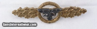 WW2 GERMAN LUFTWAFFE GLIDER SQUADRON & TRANSPORT CLASP.