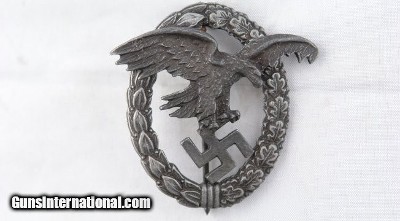 WW2 GERMAN LUFTWAFFE OBSERVER BADGE.