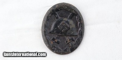 WW2 GERMAN NAZI BLACK WOUND BADGE.