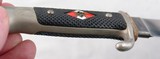 ORIGINAL WW2 GERMAN NAZI HITLER YOUTH DAGGER AND SCABBARD DATED 1940. - 5 of 6