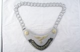 WW2 GERMAN LUFTWAFFE FELDGENDARMERIE GORGET. - 1 of 4