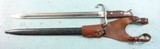 MAUSER ARGENTINE CONTRACT MODEL 1909 BAYONET W/MATCHING SCABBARD AND ORIG. LEATHER FROG.