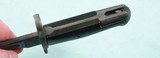 WW2 UTICA CUTLERY U.S. MODEL M1 OR M-1 GARAND RIFLE BAYONET WITH CORRECT M7 SCABBARD. - 7 of 11