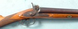AMERICAN PERCUSSION 8 GAUGE SIDE X SIDE MARKET SHOTGUN WITH MAPLE STOCK SIGNED “PERKINS” CIRCA 1850-60. - 2 of 4